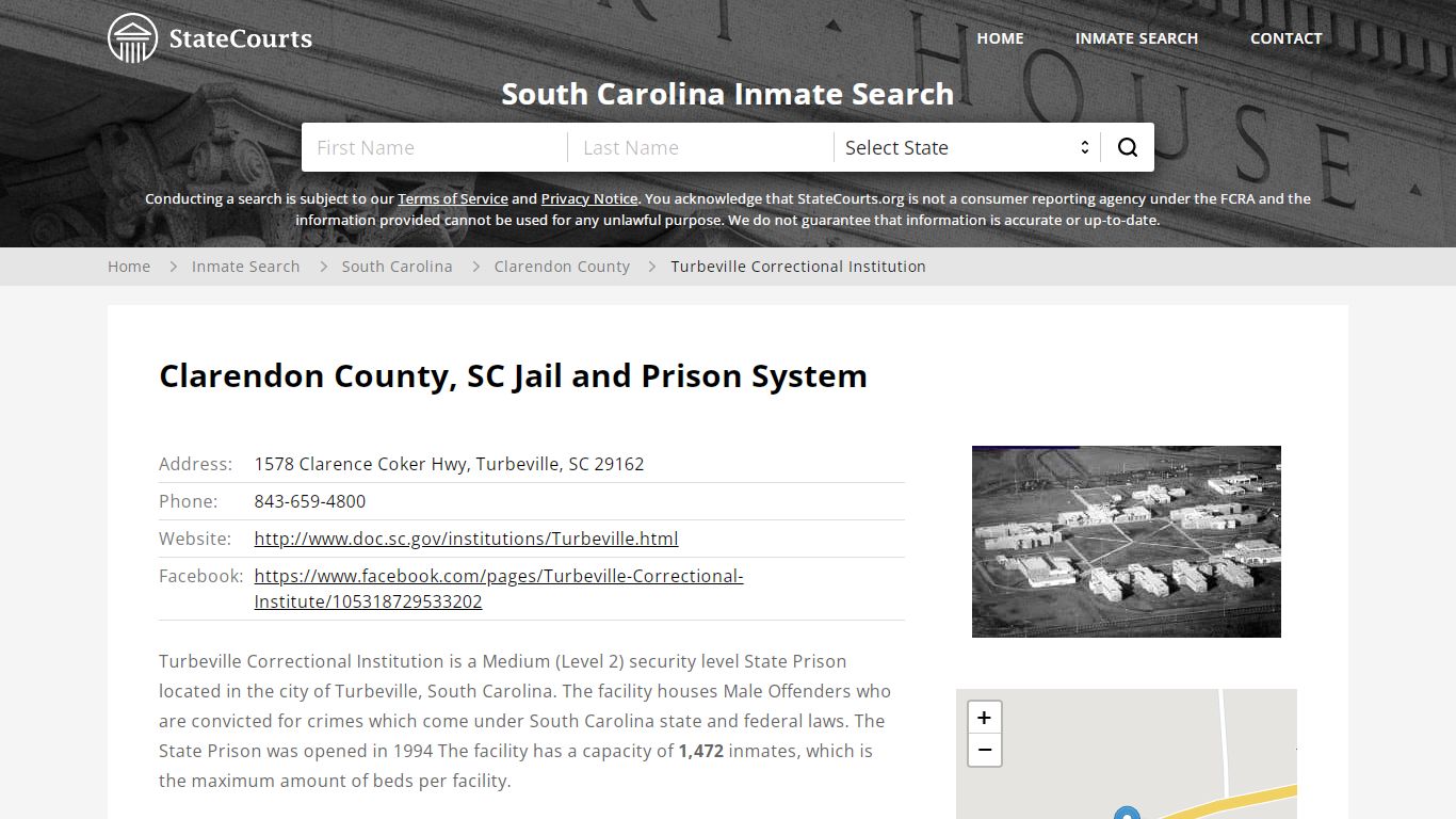 Turbeville Correctional Institution Inmate Records Search, South ...